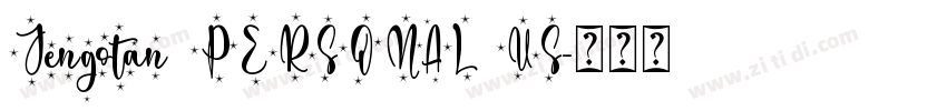 Jengotan PERSONAL US字体转换 Jengotan PERSONAL US字体转换